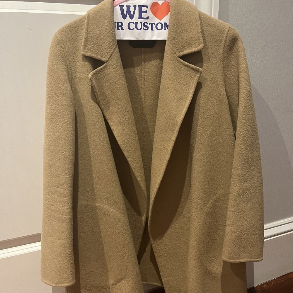 Theory Clairene Jacket in Double-Face-Wool-Cashmere Palomino / Camel / …